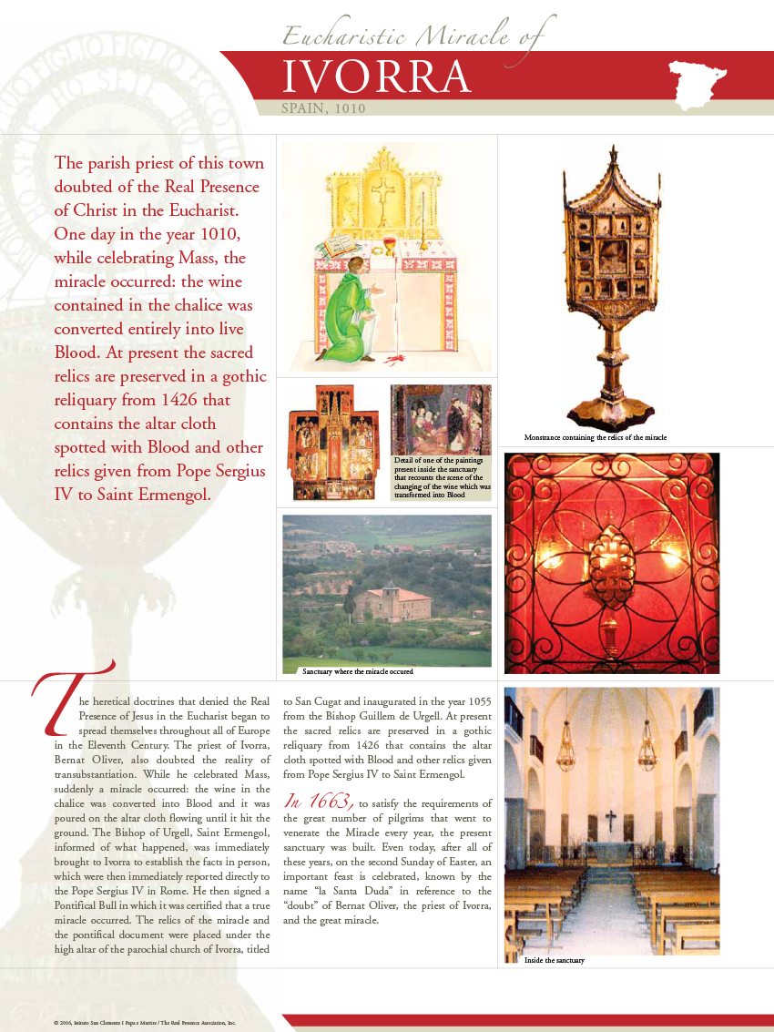 Ivora Magic Spain – Eucharistic Miracles of the World.org